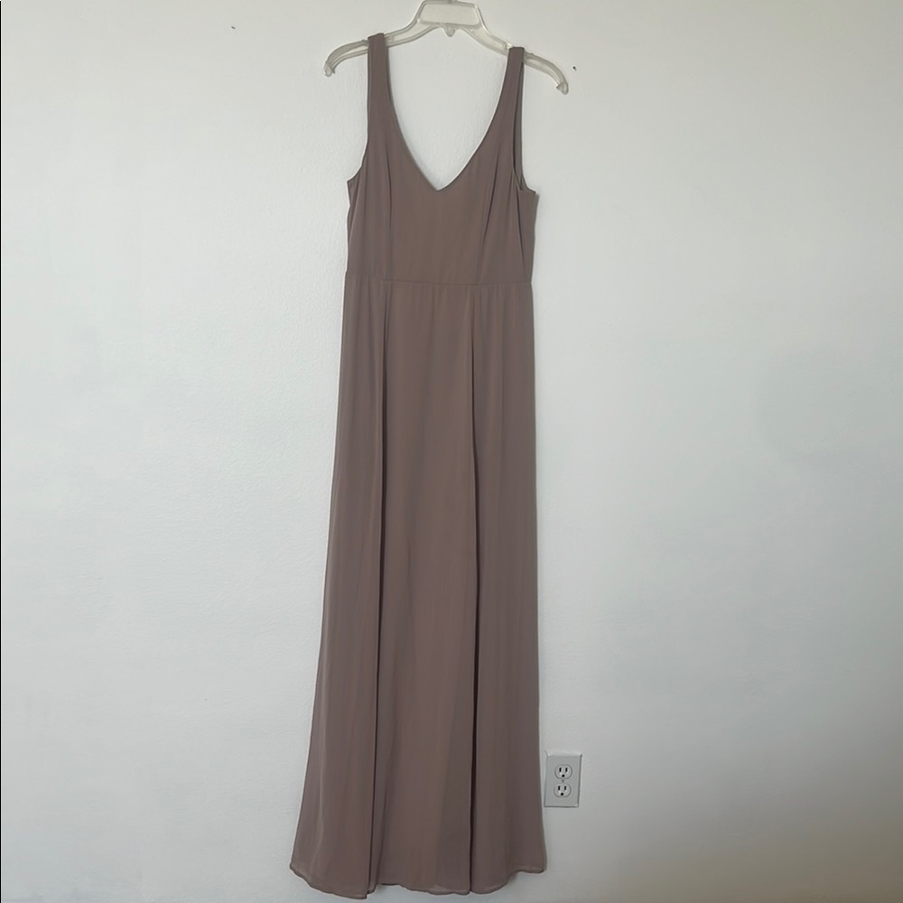 Show Me Your MuMu Brown Sleeveless V-Neck Sundress
